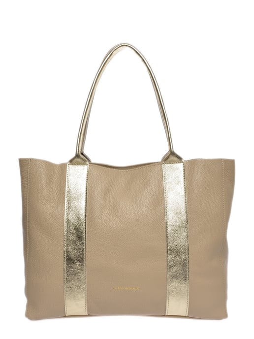 Luisa Vannini  Beige Leather Bag - Image 1