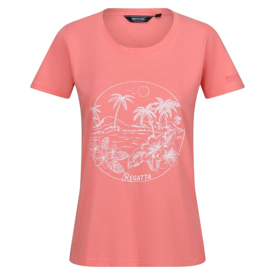 Regatta Womens/Ladies Filandra VIII Tropical Island T-Shirt (Shell Pink)