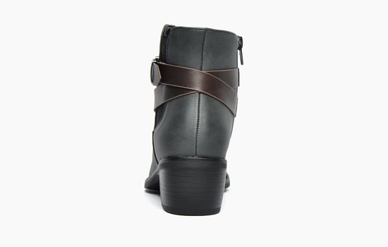 Divaz Farrah Vegan Zip Boots Womens