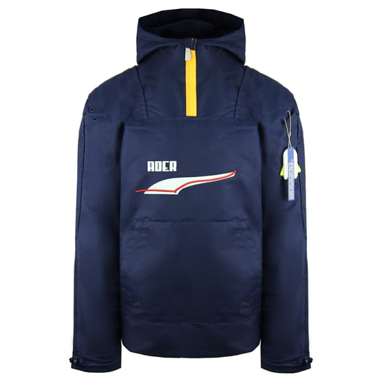 Puma x Ader Error Long Sleeve Hooded Navy Mens Windbreaker 595535 06
