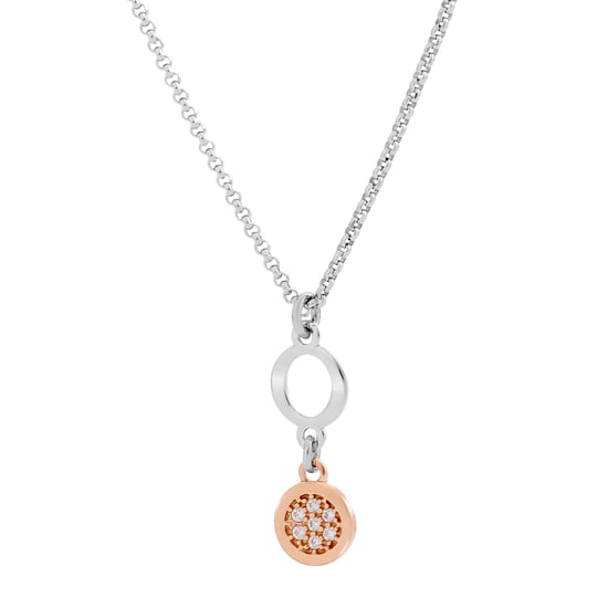 Orphelia 'Maite' Dames 925 Sterling Zilveren Set: Ketting + Armband + Oorbellen - Zilver/Roze SET-7376 - Image 4