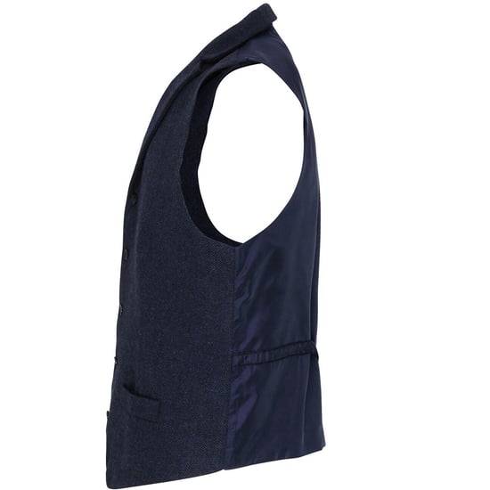 Premier Mens Herringbone Waistcoat (Navy)