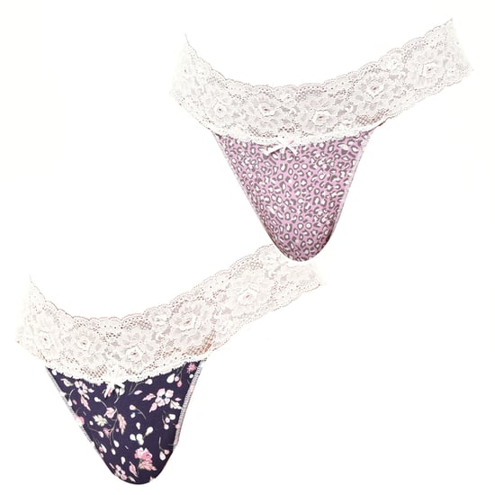 Pack of 2 Coquettes Cotton Thongs JPT1 for women