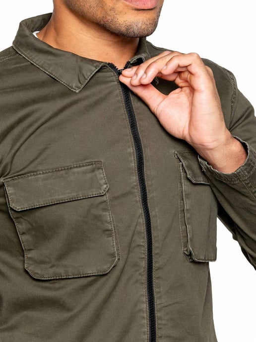 Enzo | Heren Cargo Trainingspak Met Korte Broek Set - Khaki - Image 5