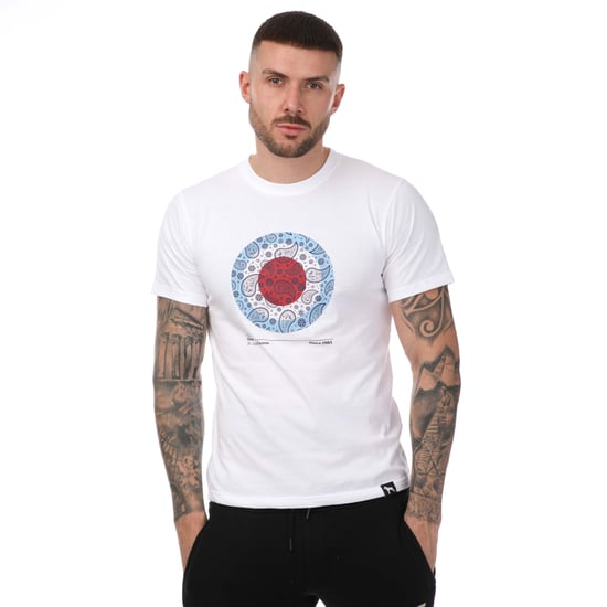 Men's One True Saxon Paisley T-Shirt in White - Image 1