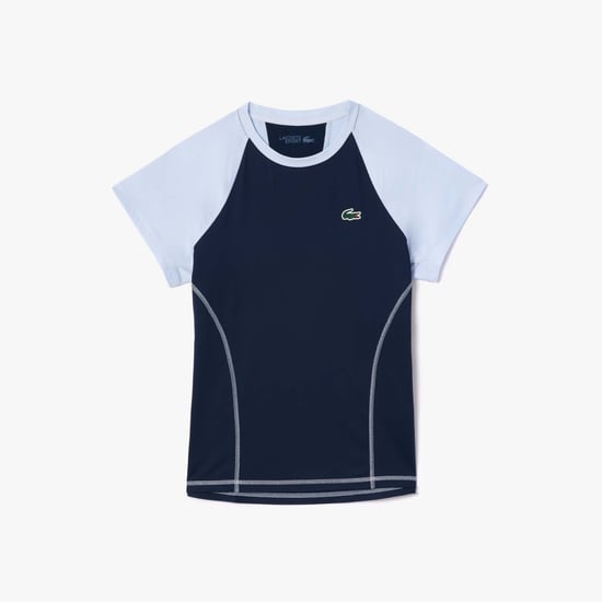 Women's Lacoste Sport Slim-Fit Ultra Dry Stretch Sport T-Shirt in Blue