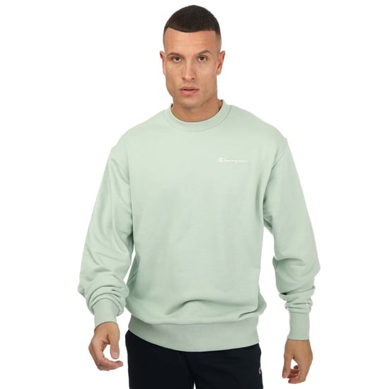 Men's Champion Organic Eco-Future Crew Sweatshirt in Green