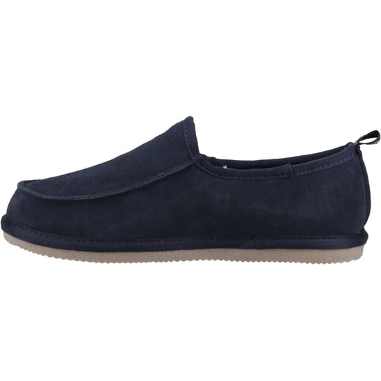 Hush Puppies Charles Suede Tofflor i marinblå för män - Image 4