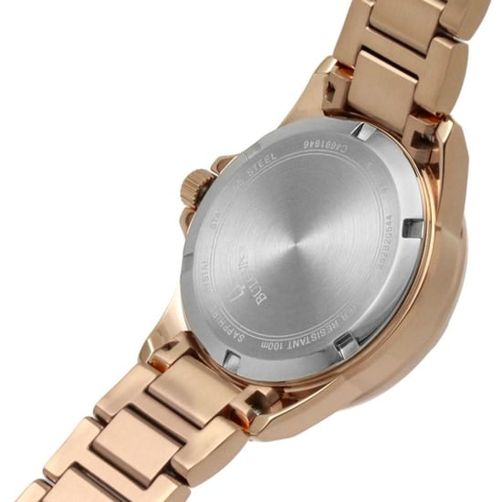 Bulova Marine Star Dames Horloge Roze Goud 98R295 - Image 4