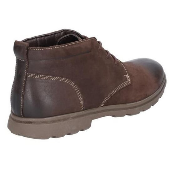 Hush Puppies Mens Tyson Chukka Nubuck Leather Boot (Brown) - Image 2
