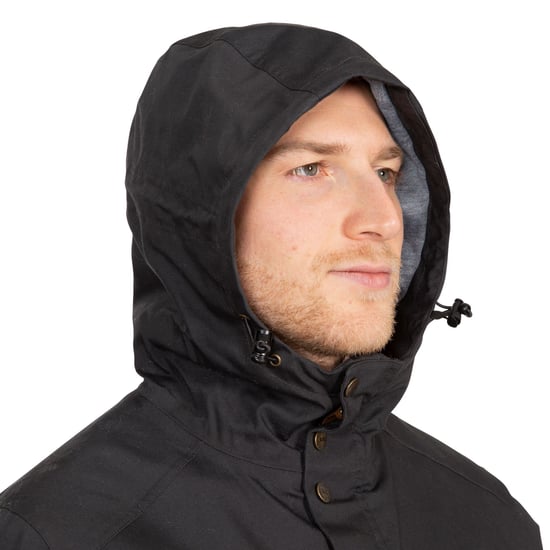 Trespass Mens Raharra Waterproof Jacket (Dark Grey) - Image 5