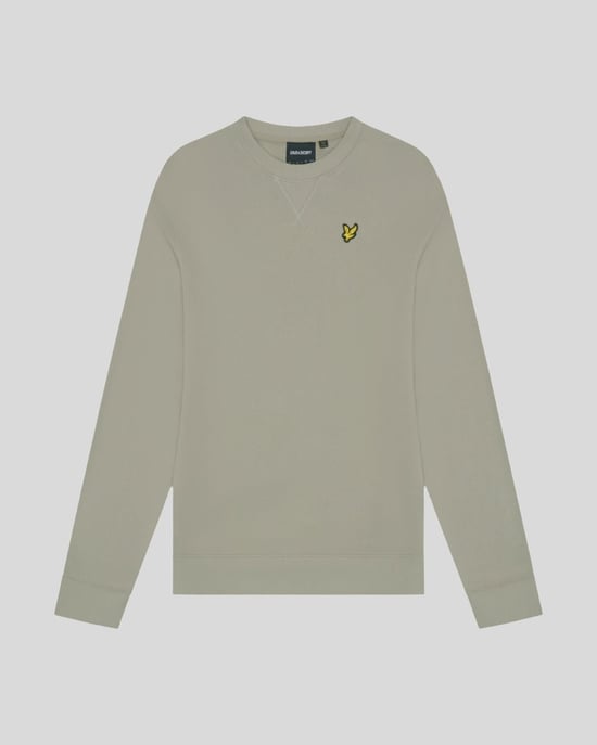 Sweatshirt med rund hals för herrar i grönt - Image 5