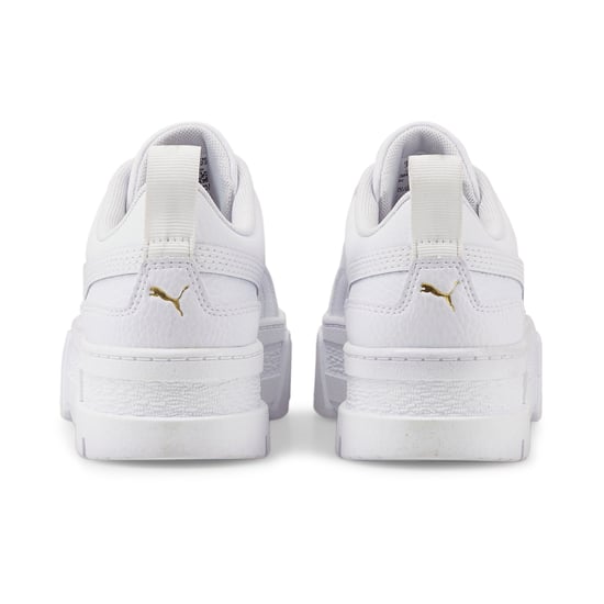 PUMA Kids Girls Mayze Leather Youth Trainers Sports Shoes