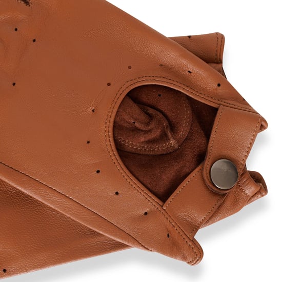 Barneys Originals Gift Boxed Tan Leather Driving Gloves