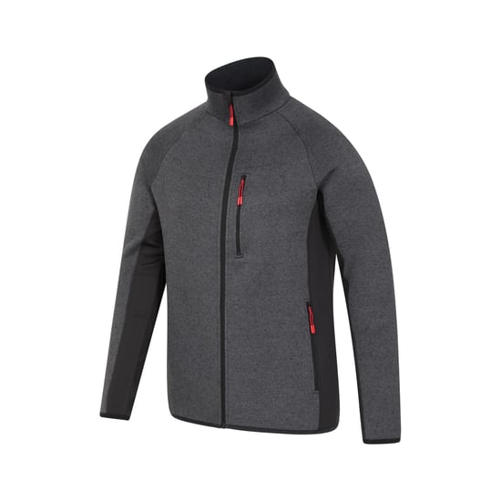 Mountain Warehouse Mens Treston Full Zip Fleece Jacket (Black)