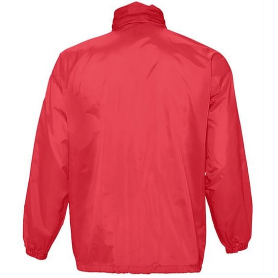 SOLS Unisex Surf Windbreaker Lightweight Jacket (Red) - Image 2