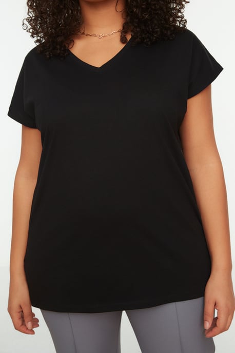 Cool Comfort Plus Size T-shirt i Svart - Image 3