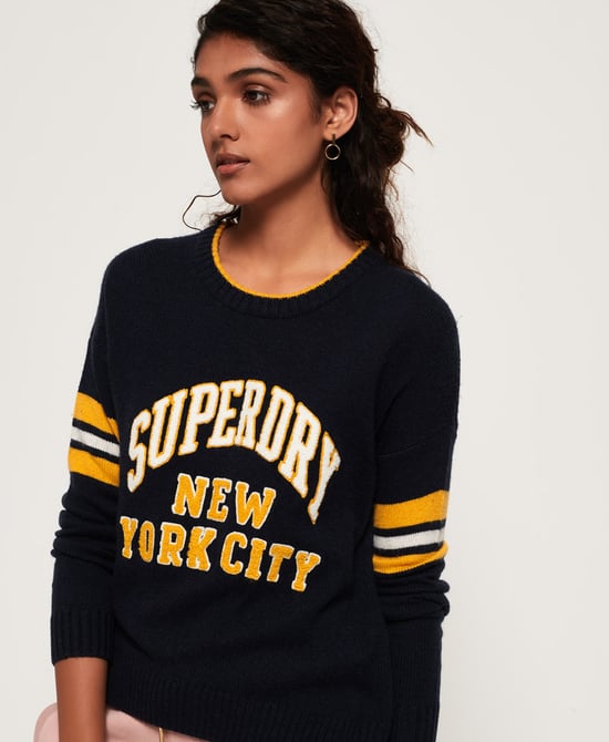 Superdry College Sport Logo Knit Jumper