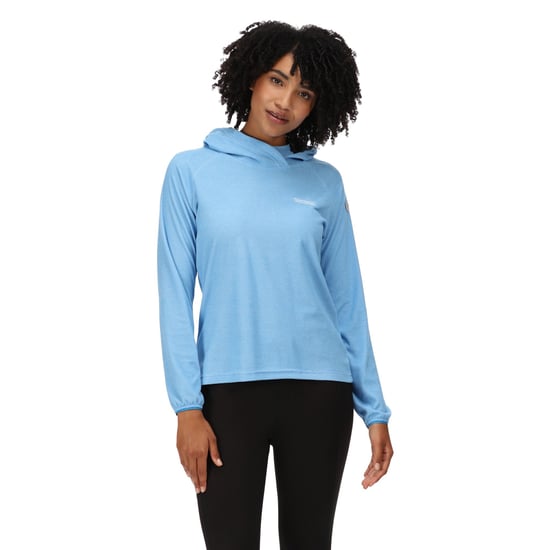Regatta Womens/Ladies Montes Lightweight Hoodie (Sonic Blue/White) - Image 4