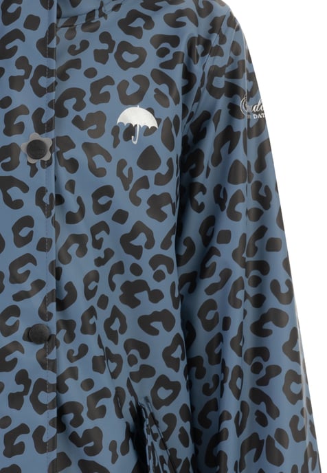 Schmuddelwedda Regenjas Meisje Blauw grijs zwart Leeuw - Image 3
