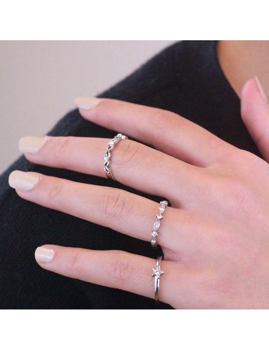 Solar Ring - Silver och kristall - Image 3