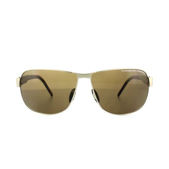 Porsche Design Sunglasses P8633 B Light Gold Havana Brown