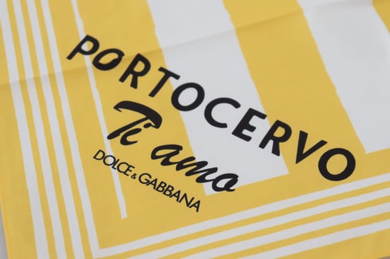 Dolce & Gabbana Women's Yellow Portocervo Cotton Shawl Wrap Scarf - Image 2