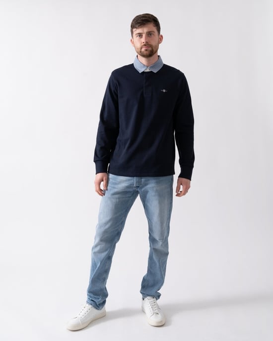 GANT Mens Regular Fit Chambray Heavy Rugger - Image 4