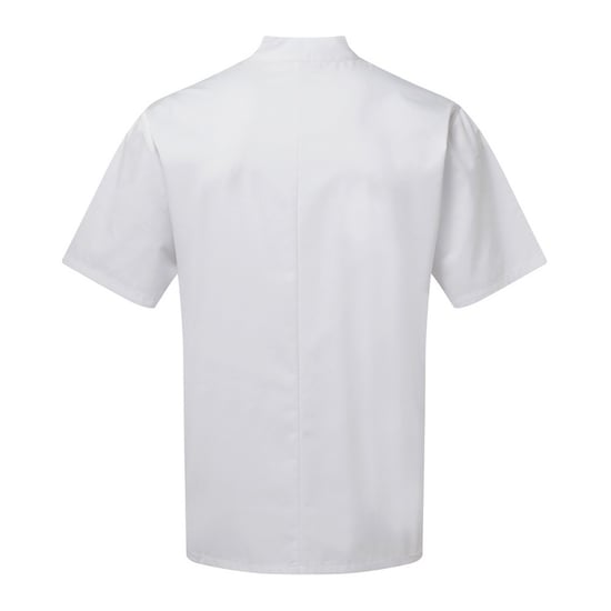 Premier Volwassenen Unisex Essential Short Sleeve Chefs Jacket (Wit) - Image 2