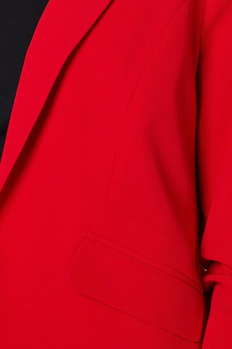 Petite Ruched Sleeve Blazer