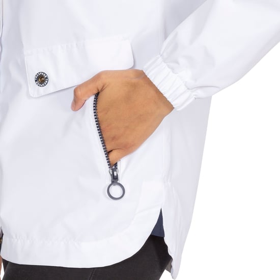 Trespass Womens/Ladies Flourish Waterproof Jacket (White) - Image 4