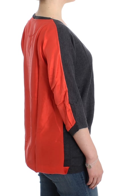 Costume National Women's Gray short sleeved sweater - Image 4