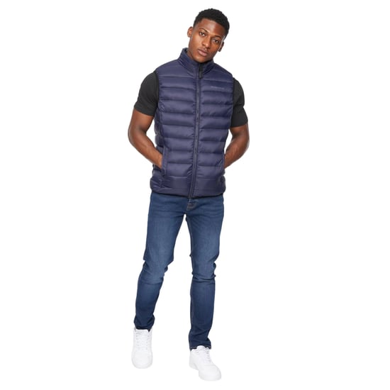 Crosshatch Heren Gattering Gilet (Marine) - Image 3