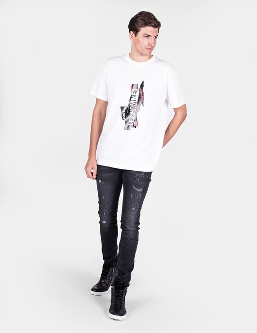Les Hommes T-shirt Logo Men's White