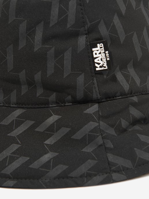 Karl Lagerfeld Girls Karl Bucket Hat in Black