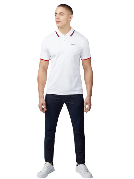 Ben Sherman heren poloshirt met stippen - Image 3
