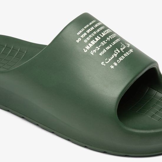 Men's Lacoste Serve 2.0 Sliders in Green
