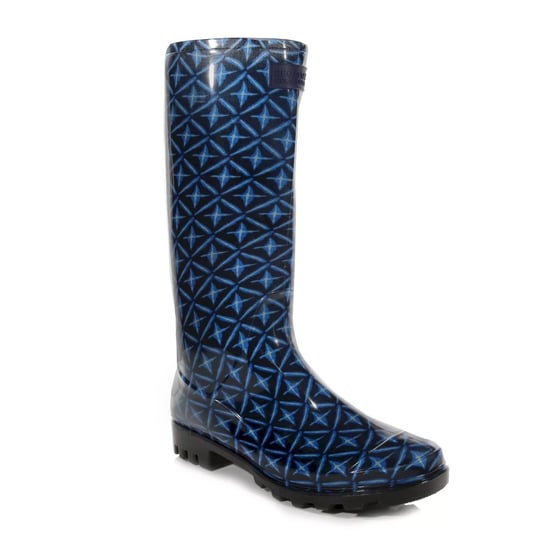 Regatta Womens/Ladies Wenlock Tile Wellington Boots (Navy)