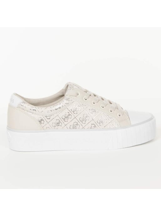 Guess damsneakers med logotyp, storlek 4G, silverfärgade - Image 4