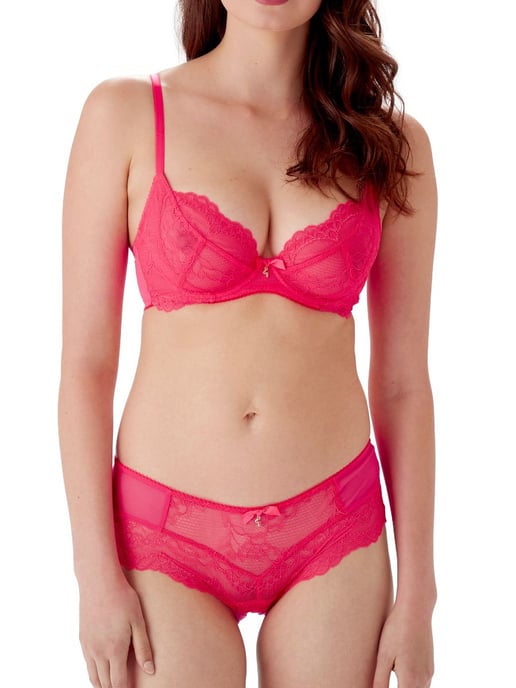 Superboost Lace Non Padded Plunge Bra - Diva Pink