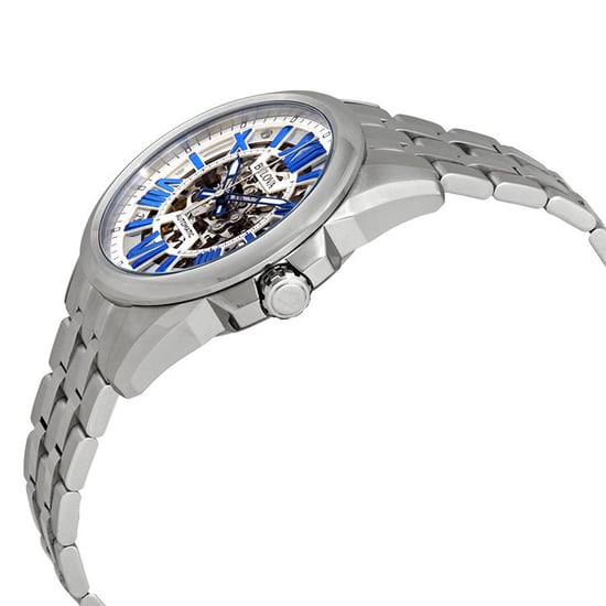 Bulova Classic Automatic herenhorloge Zilverkleurig 96A187 - Image 3