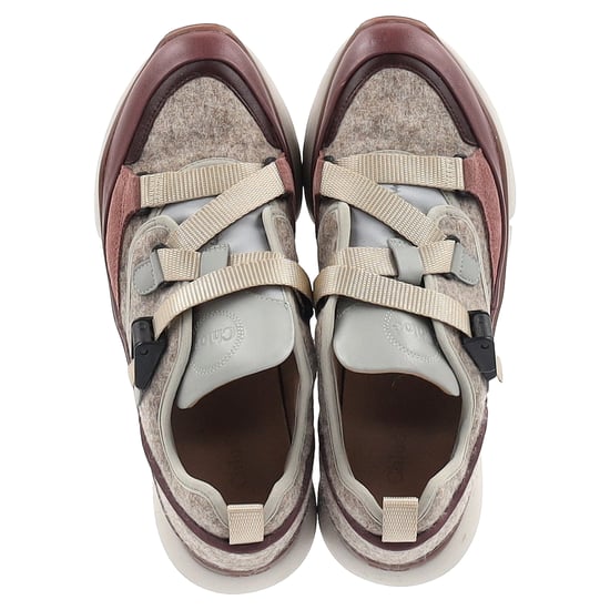 Chloé Sonnie Low Top Sneakers in Multicolor Suede - Image 3