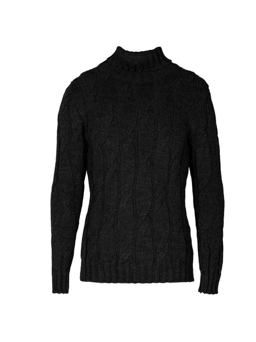 Xagon Man Pullover Turtleneck Men's Black - Image 1