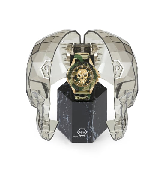 Philipp Plein The $kull Herrarnas Gröna Klocka PWAAA0921 - Image 4