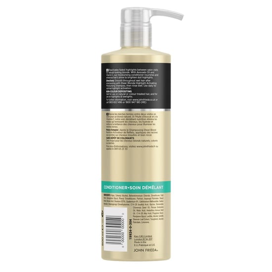 John Frieda Sheer Blonde Highlight Activating Shampoo & Conditioner 500ml Duo Pack