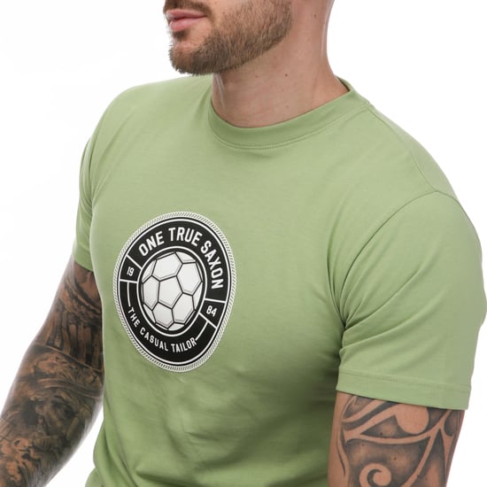 Men's One True Saxon Baller T-Shirt in Green - Image 3