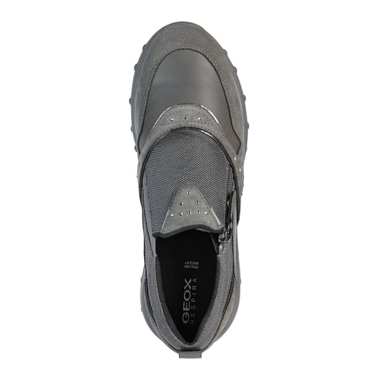 Geox D Zosma B Suède Damessneakers Donkergrijs - Image 5