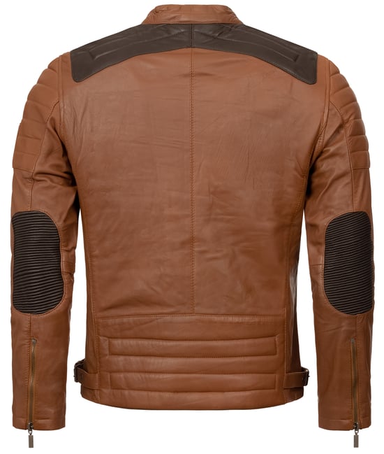 Rock Creek Lederjacke Hellbraun
