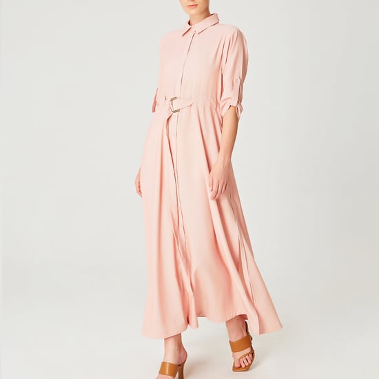 Lange minimalistische shirtjurk - Image 3