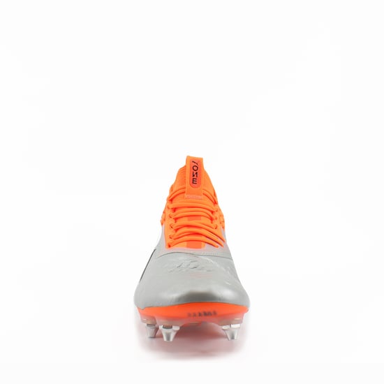 Puma One 1 Mx SG Silver Synthetic Mens Lace Up Football Boots 104737 01